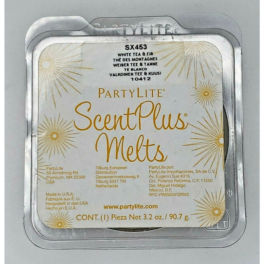 PartyLite Scent Plus Melts 9 pc Retired Scent White Tea & Fir P7C/SX453 Bin 3